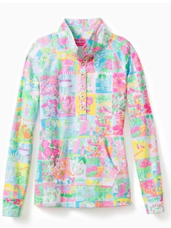 NWT Lilly Pulitzer *RARE* Captain Popover UPF 50+ in Pop-Up Lilly State of Mind - Picture 2 of 3